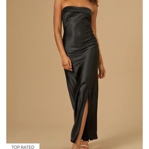 NWT black silk dress